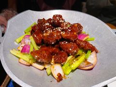 蒜香蜜汁排骨-绿茶餐厅(布吉万象汇店)