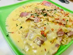 培根芝士火腿捞丁加蟹柳-華歡冰室-WahFoon(吉大店)