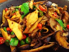 干锅鲜杂菌-红菜坊·烤鸭·川鲁宴(石园店)