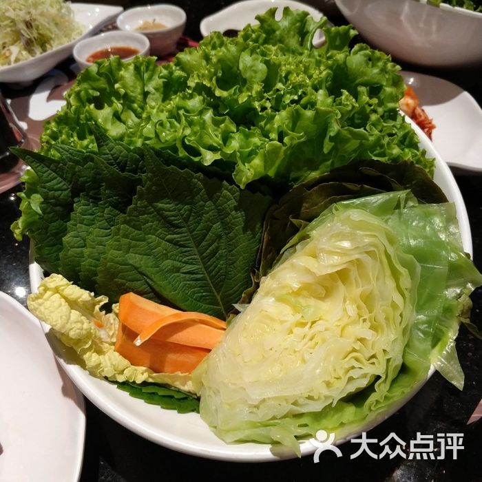 元爱本家正宗韩式烧烤店蔬菜篮子图片-北京韩式烤肉-大众点评网