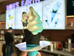 牛乳＋海盐双色冰川冰淇淋-抱抱地球咖啡馆(国家海洋博物馆店)
