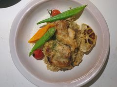 蒜香蘑菇鸡肉烩饭-秀儿家の小确幸花园西餐厅