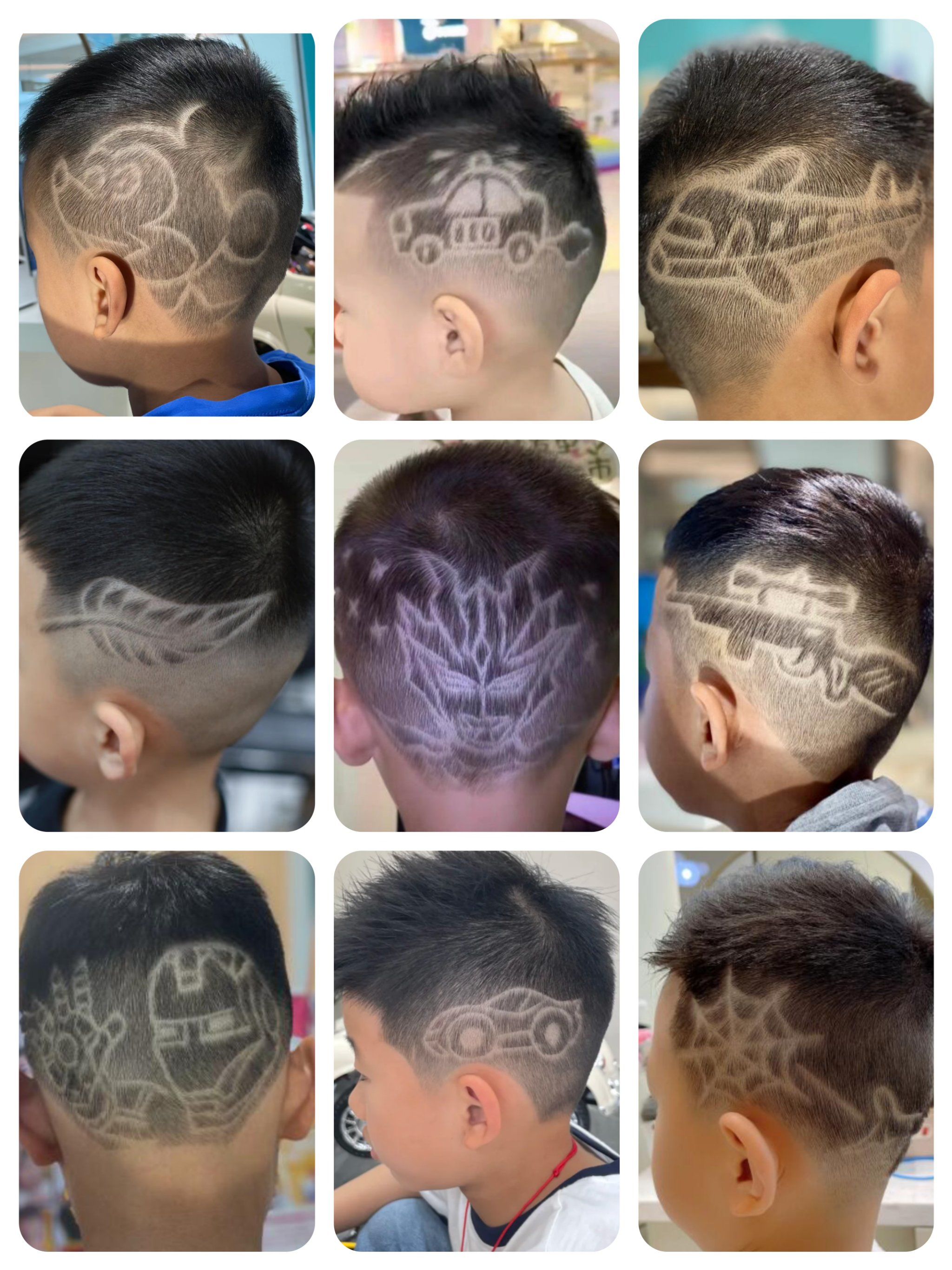 本期儿童发型分享各种各样的帅气雕刻都有哦