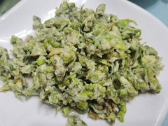 石斛花炒蛋-峡谷农家乐饭店