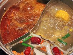 真菌麻辣鸳鸯锅-呷哺呷哺 黄金牧场 (回龙观港龙店)