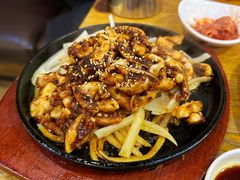 铁板鱿鱼-喇喇排骨火锅·传统韩式脊骨汤(望京西园总店)