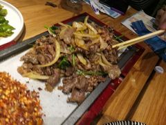 贝勒爷大盘炒牛肉-龙咏记四季家福烤鸭中餐厅(滨湖店)