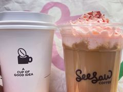 江城樱花拿铁-Seesaw Coffee(武商MALL·武广店)