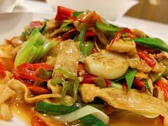 火腿炒农家豆腐皮-辣公子·千岛湖私房菜(滨江店)