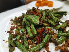 榄菜肉松四季豆-肥仔文澳门猪骨煲(南京西路店)