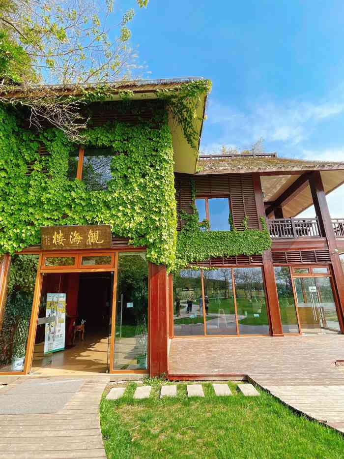 观海楼餐厅-"这家观海楼餐厅是东滩湿地里面貌似仅有的餐.