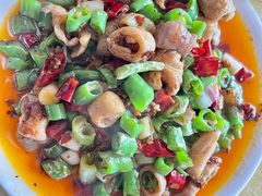 干煸猪大肠-豆腐脑花