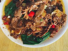 肝腰合炒-豆腐脑花