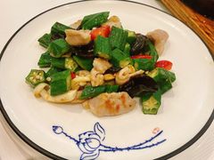 秋葵炒猪爽肉-胜记为食家·创新粤菜(车公庙店)