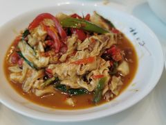 火腿炒农家豆腐皮-辣公子·千岛湖私房菜(滨江店)