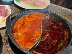 番茄红汤鸳鸯锅-园里火锅(仁和新城店)