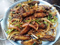 烤鸡翅鸡-味之朝·烤盘牛肉·松兰拌饭