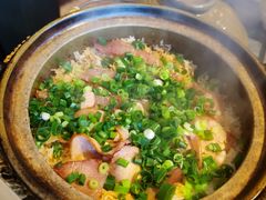 煲仔饭-大匠工房古船木艺术餐厅·猪肚鸡专门店(长白仙岛店)