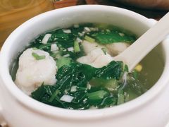鲜嫩黄花鱼丸汤-将相和·海鲜蒸饺大连菜