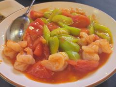 新疆番茄虾仁烩丝瓜-伊带伊路新疆美食府(呼家楼店)