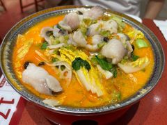 骨汤鱼片鲜蔬锅-喜家德虾仁水饺(长泰广场店)