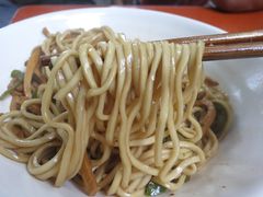 青椒干子肉丝干挑面-五村饭店