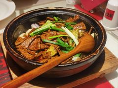 啫啫嫩猪肝-恭喜上堓砂锅焗·海鲜大排档(闵行龙湖店)