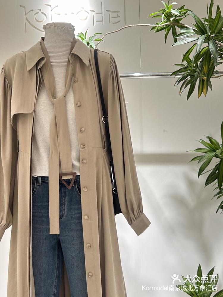 风衣款连衣裙一衣2穿吖