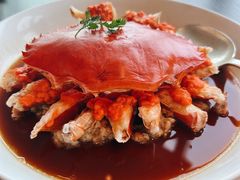 花雕肉碎蒸膏蟹-广州柏悦酒店·悦景轩·粤菜餐厅