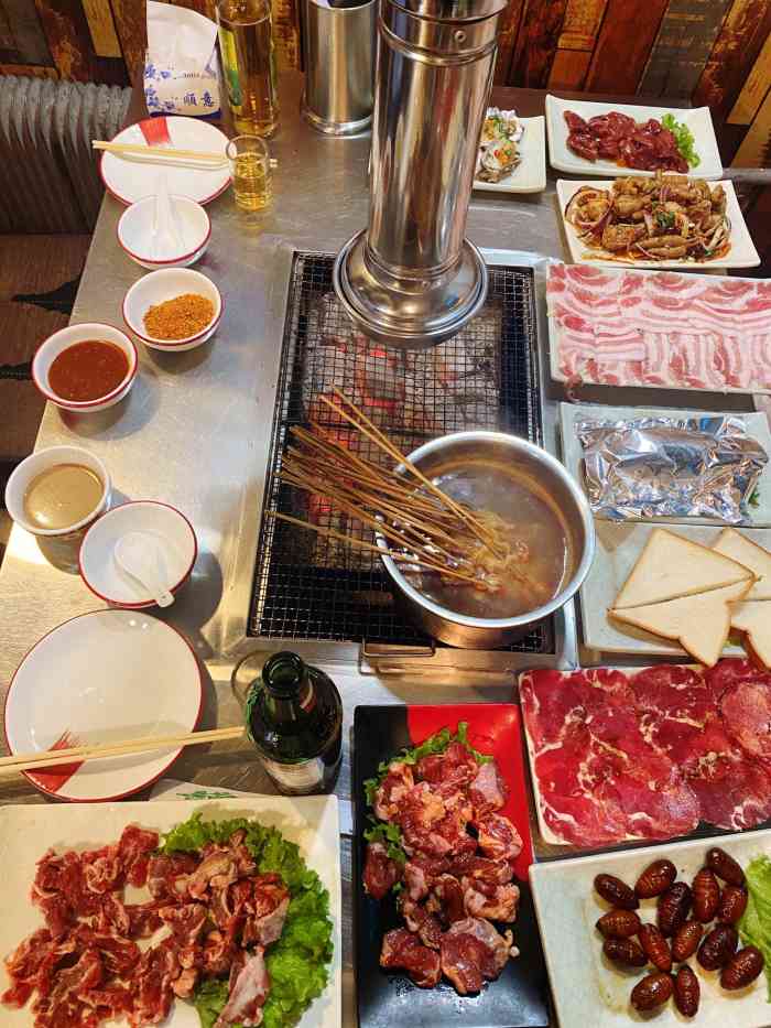 九块九地摊烤肉(大连总店)-"这家店铺在抖音说到n遍,同事也说不错,今.