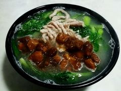肉丝菜汤阳春面加红烧小肉-凯丽上海阳春面馆(德仁里店)