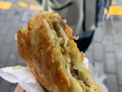 韭黄牛肉-贾五油糊馅