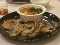 咖喱时蔬配手抓饼-若蘭慈·无国界素食料理(欢乐海岸店)