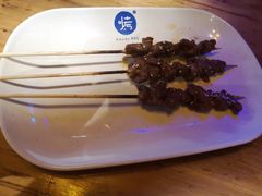 牛肉串-路边摊小炉子烧烤