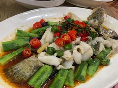 花椒蒸桂花鱼-水乡人家私房菜(逢简店)