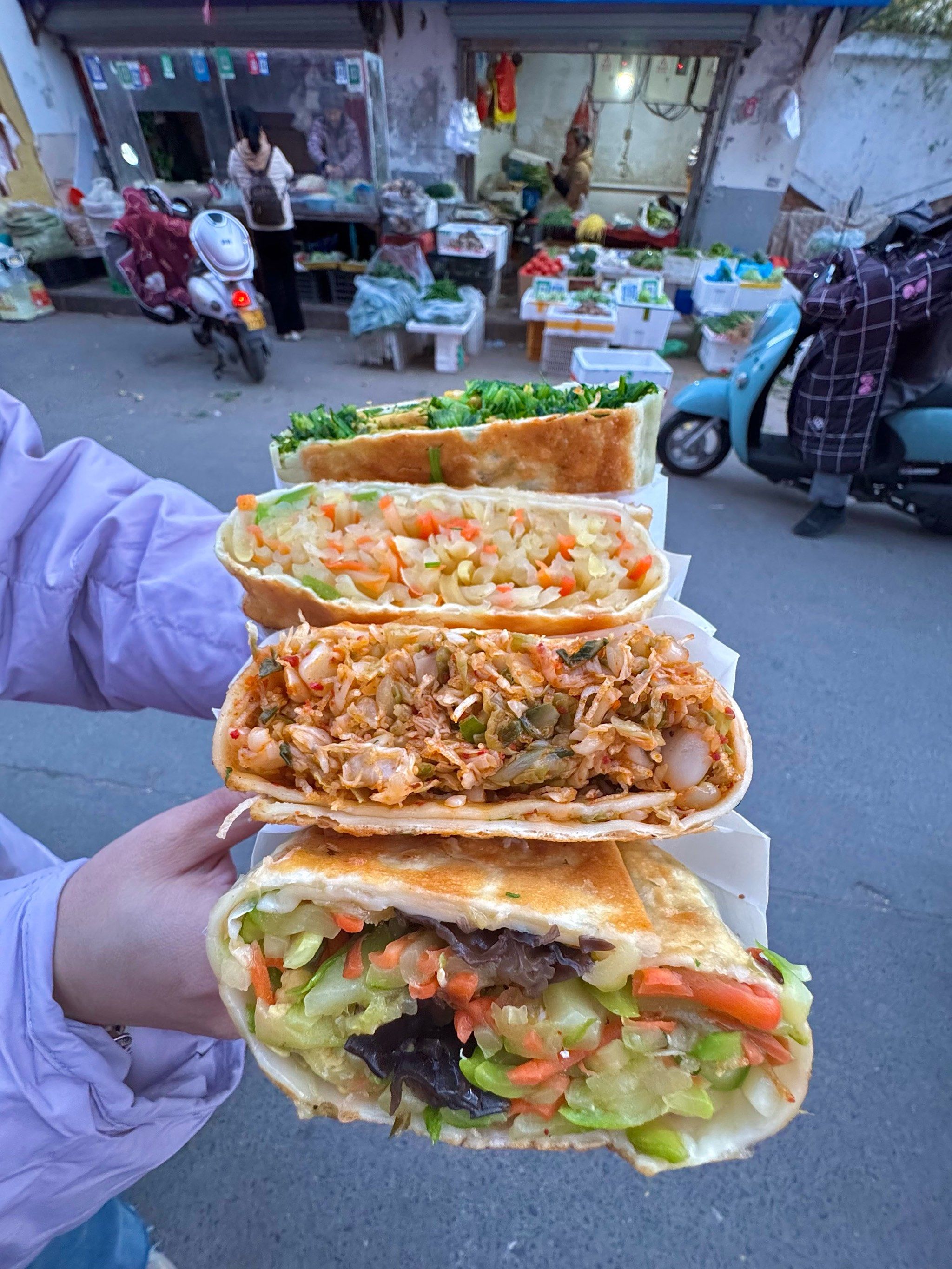 洛阳!还是菜市场不起眼的菜盒最好吃!