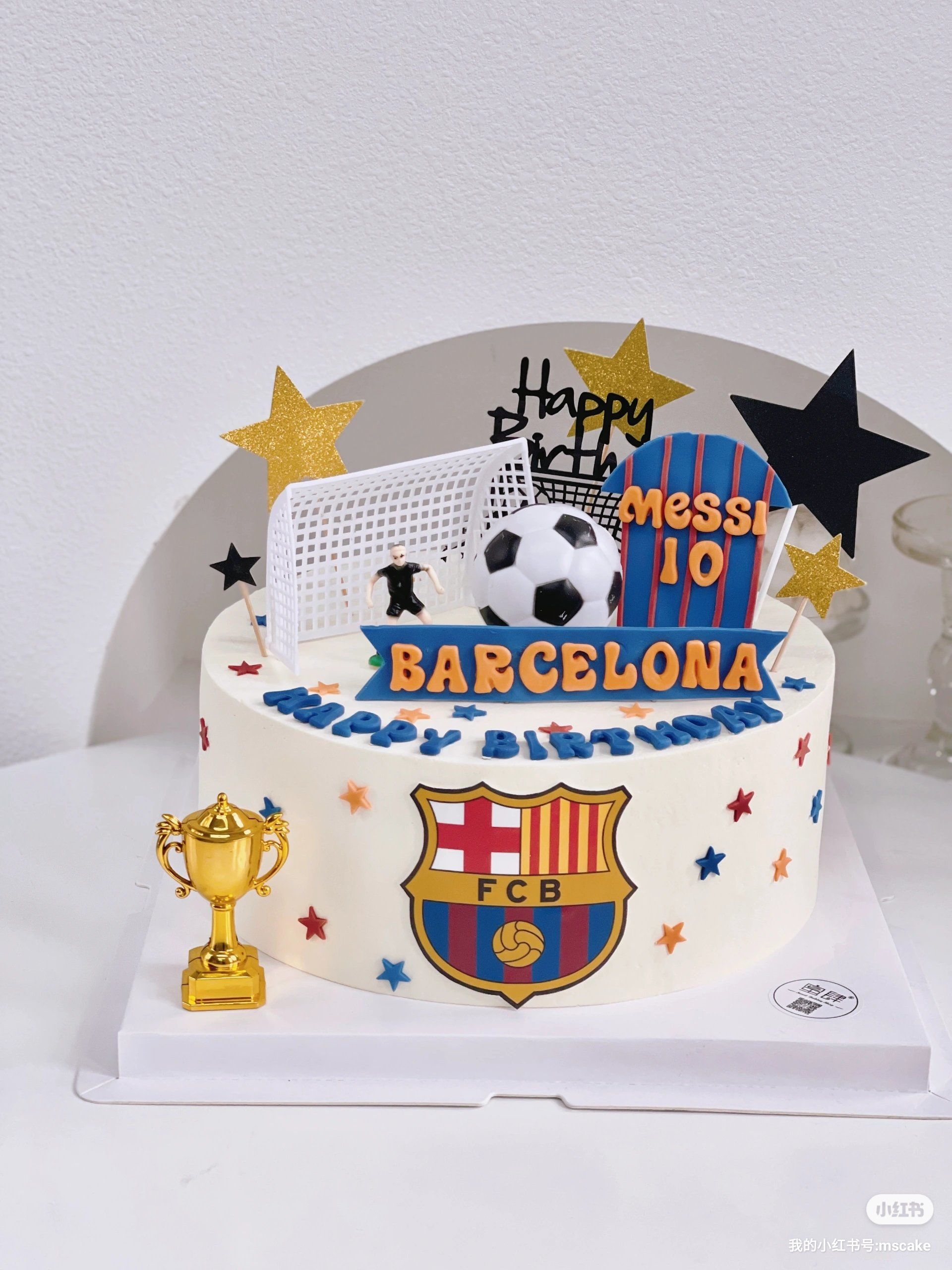 足球梅西蛋糕#重庆