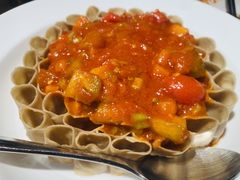 五种番茄浇汁莜面-西贝(南开大悦城店)