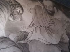 水墨画-九华山公园