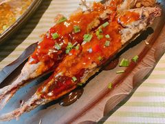 潮味香煎海浦东海青鱼-三号码头罗氏虾小馆