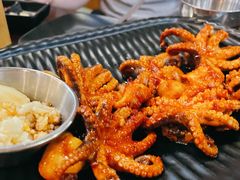 烤辣味八爪鱼-青春韩国料理(汽博店)