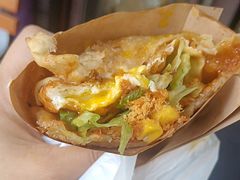 -小红车炸蛋葱油饼