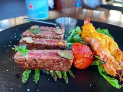 黑松露菲肋牛排配芦笋及香煎大虾-安妮意大利餐厅(日坛店)