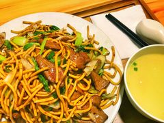 京葱猪肝炒面-富源春面馆(四川北路店)