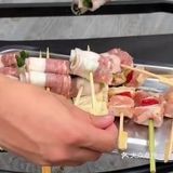 烤鸡串：夜宵时间烤鸡串