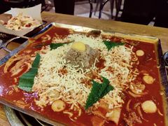 芝士火山炒年糕-包装马车·韩国料理·포장마차