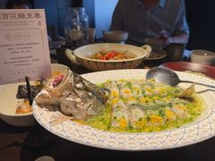 春意翡翠百花桂鱼卷-卯时·龙光雅宴·精致锡帮菜(惠山古镇店)