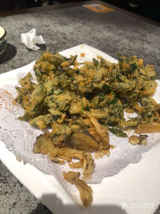 华盛园卷子王农家菜水库鱼椒盐平菇图片