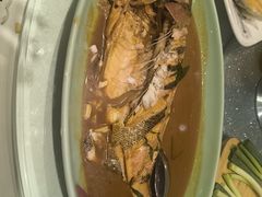 -海派美食·家宴海鲜青岛菜·石锅鲽鱼头(东方城店)