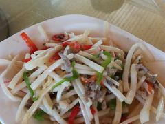 芦苇根炒肉丝-梦缘水乡·湖景餐厅